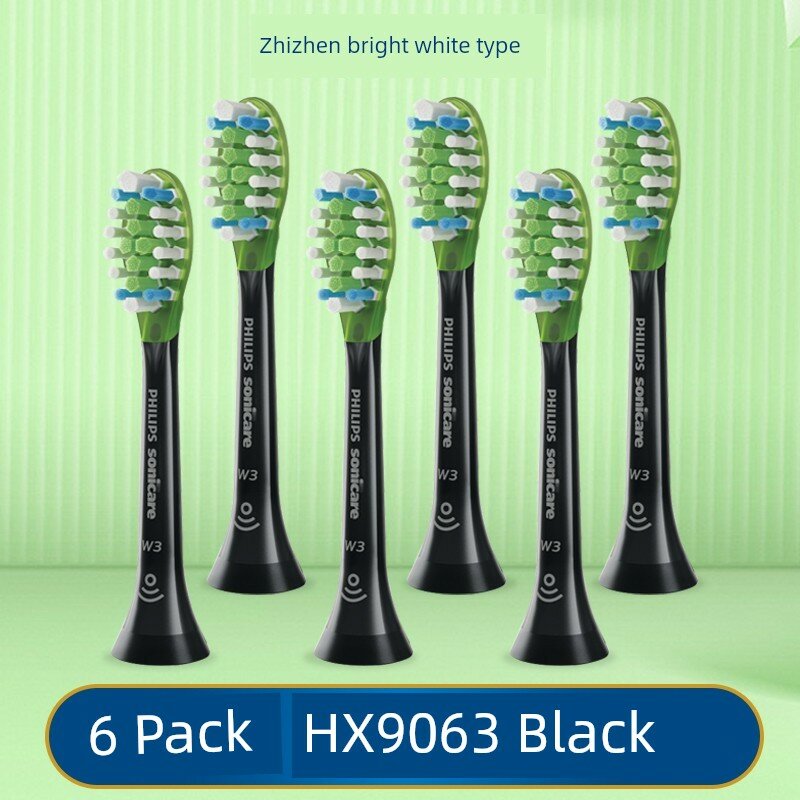 Заменители для электрической зубной щетки Philips HX9063 6 шт. черный Smart Care оригинал