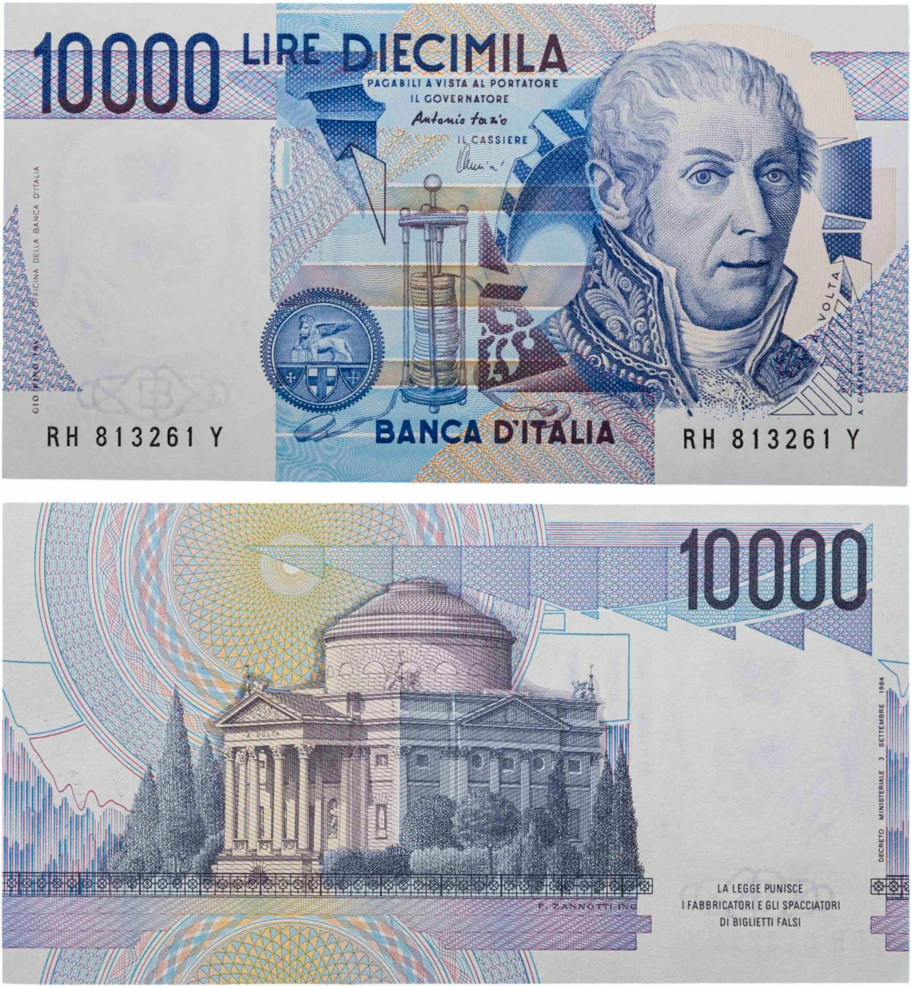 Италия 10000 лир 1984 Pick 112d