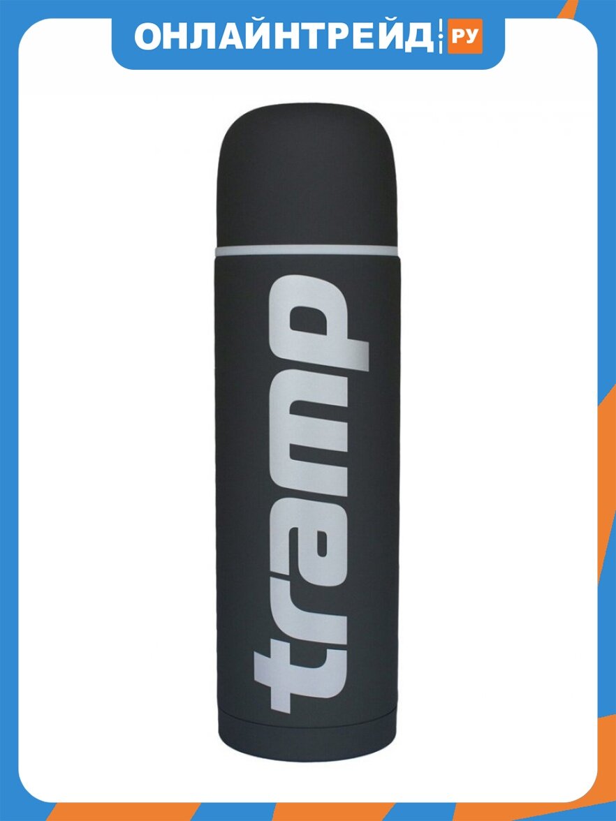 Термос Tramp TRC-110 Soft Touch 1,2 л, серый