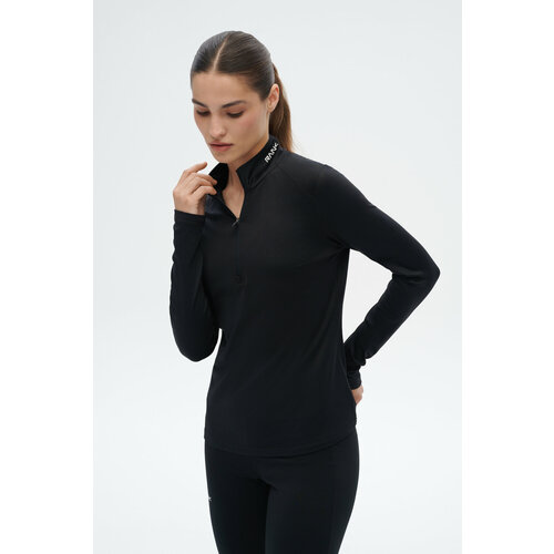 фото Лонгслив спортивный rank heat-tex compression halfzip, размер xl, , черный