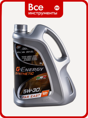 Изображение товара Масло G-ENERGY Масло Synthetic Far East 5W-30 5л, бензиновых двигателей