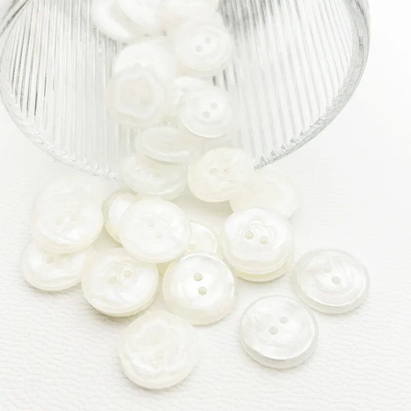 Декоративные пуговицы из смолы с цветочным рисунком 15mm, LB-2-104-1