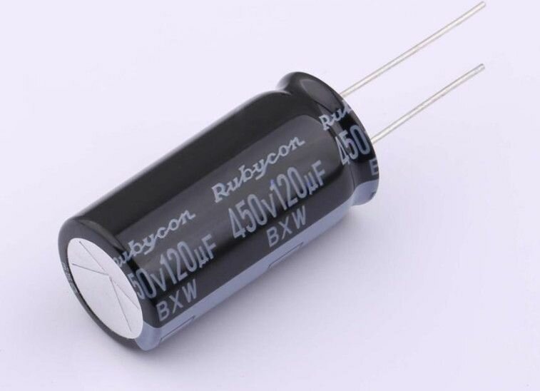 RUBYCON 450BXW120MEFR18X35 Конденсатор алюминиевый 120uF 450V, 1шт