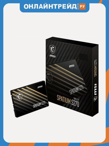 Изображение товара SSD диск Msi Spatium s270, 240Гб, 2.5", SATA (S78-440N070-P83)