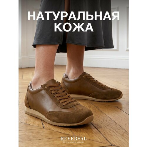 фото Кеды reversal, размер 39, коричневый