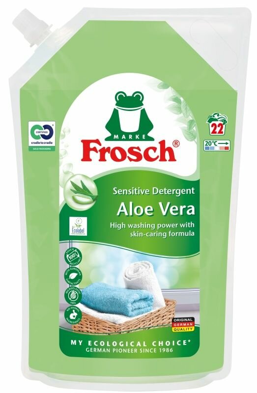 Frosch Жидкое средство для стирки Алоэ Вера 1,5 л