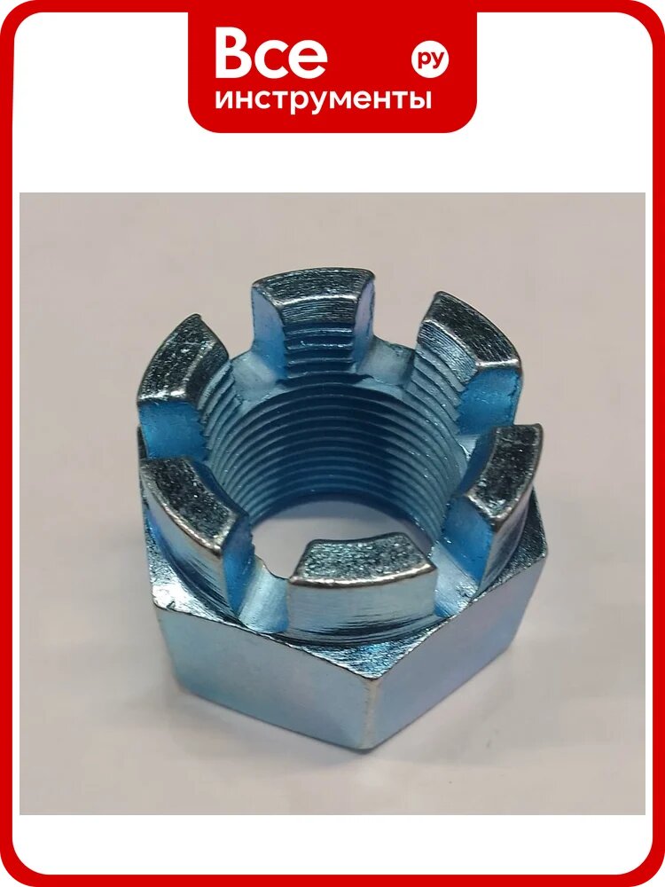 Корончатая гайка ЦКИ Глобал DIN935 М24x1.5 8 Ц SW 36, 1 шт. 82654