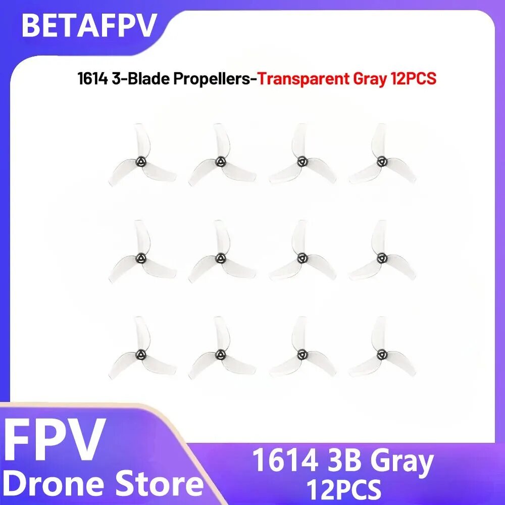 BETA Gemfan 1614 3-Blade Propellers (1.0mm Shaft) Аксессуары для игрушечных автомобилей
