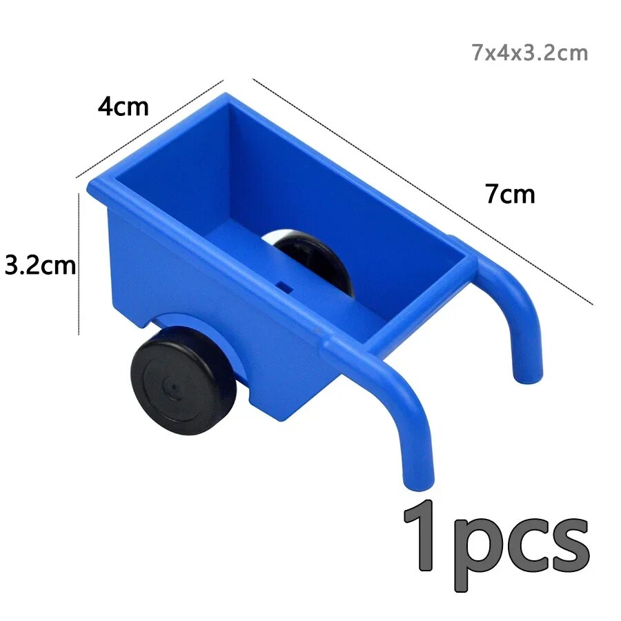Синий строительный блок DUOP, 7x4x3.2 см