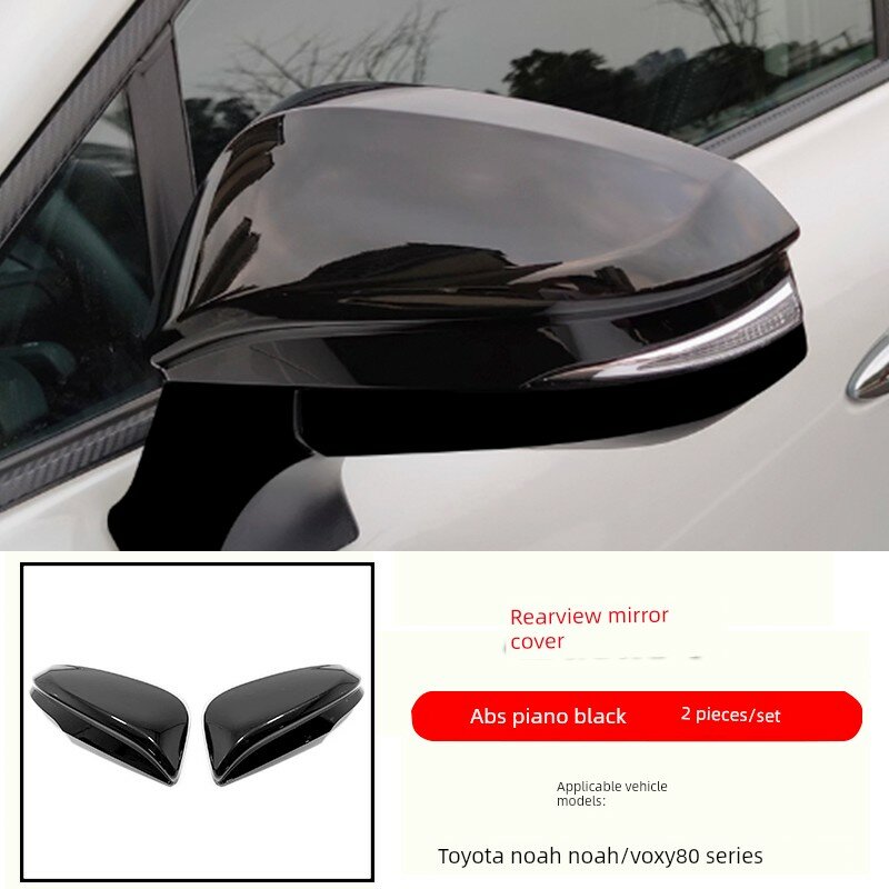 Полный обтекатель бокового зеркала Toyota Noah 80 Series, ABS черный матовый лак, автозапчасть