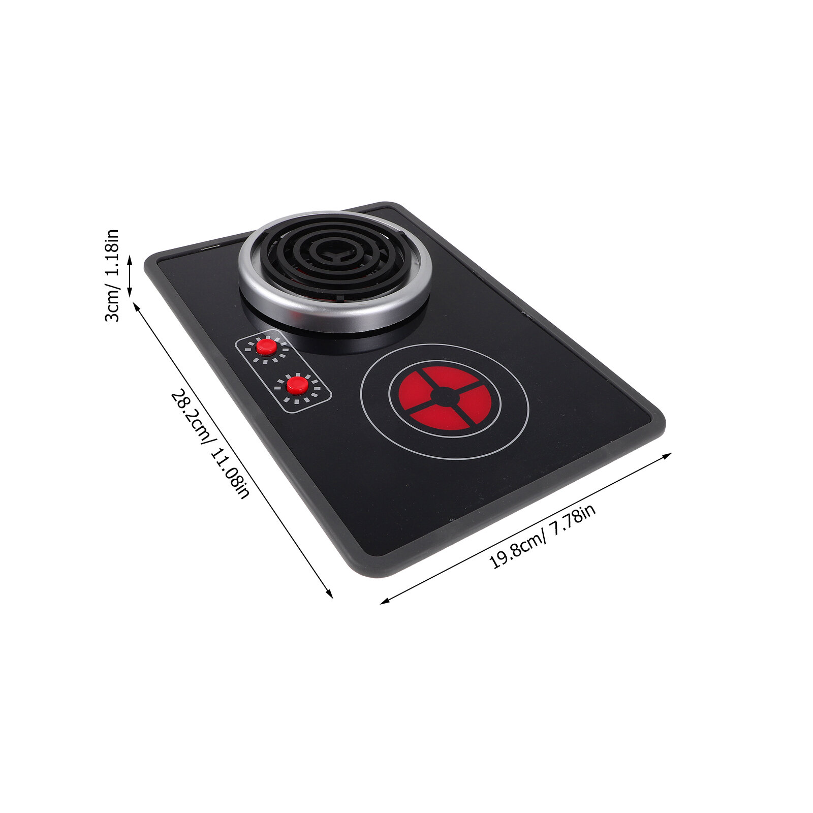 Детская игровая плита с функцией звука и света, размер 28.20x19.80x3.00 см