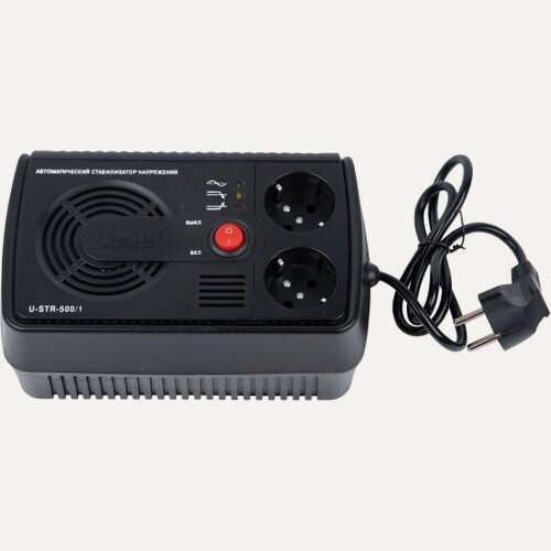 Изображение товара Стабилизатор напряжения Uniel Courage U-STR-500/1, 500 ВА, 09619