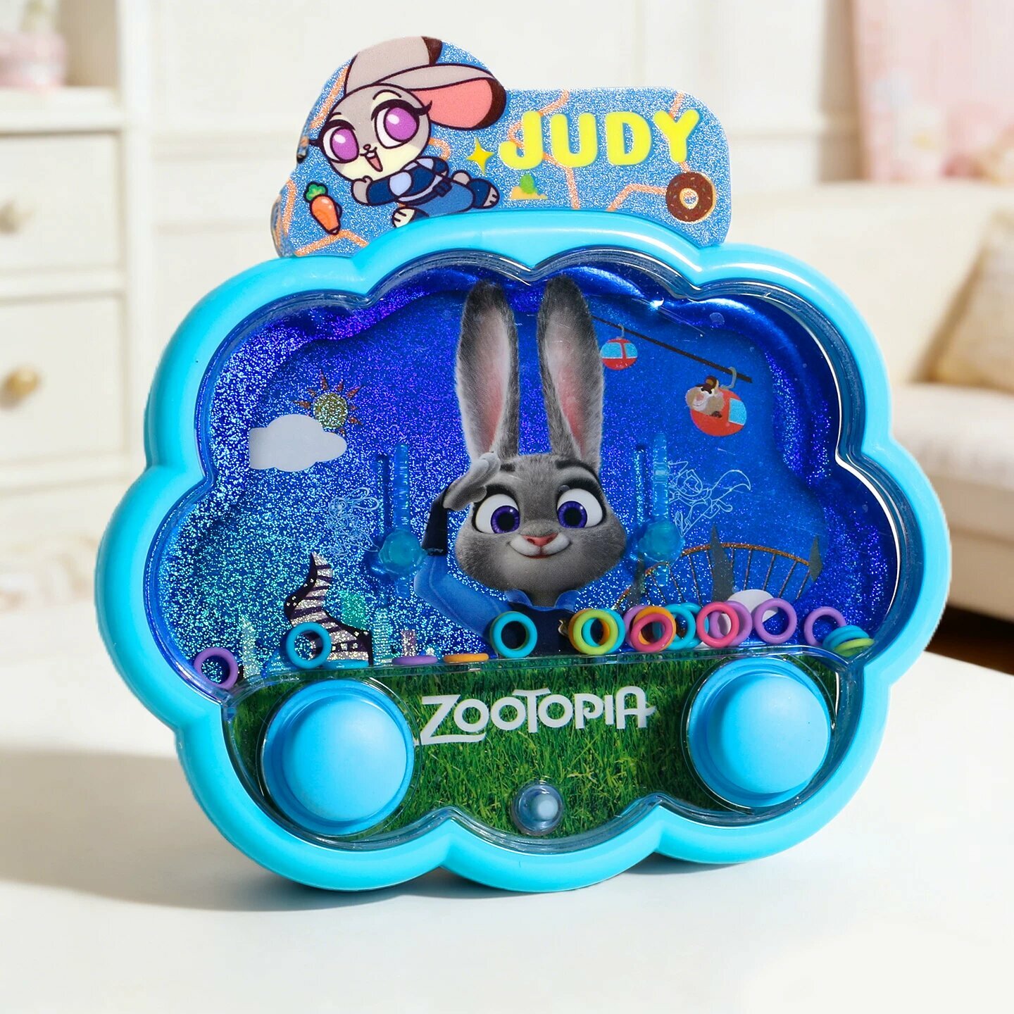 Disney Zootopia Водная игра с кольцами для детей 3-6 лет, синяя Джулия