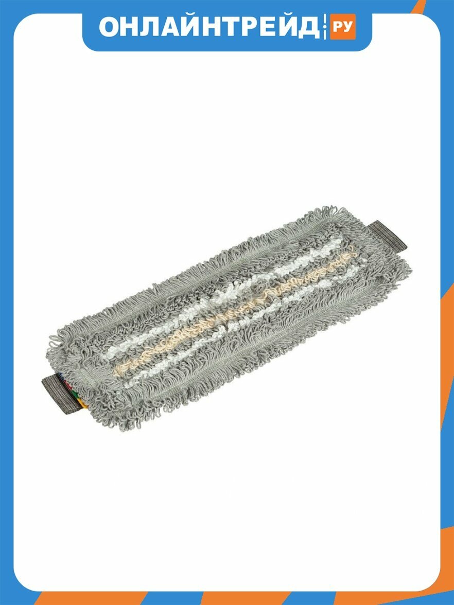 Насадка МОП плоская Vileda Professional Vileda Трио УльтраСпид Про полиэфиры/хлопок 40x14.5 см серый/белый (артикул производителя 167276)