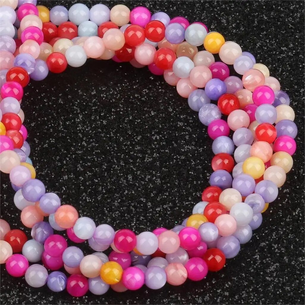 TANANTA Ракушечные бусины разноцветные 2мм 3мм 4мм 3mm 120pcs beads, color 20