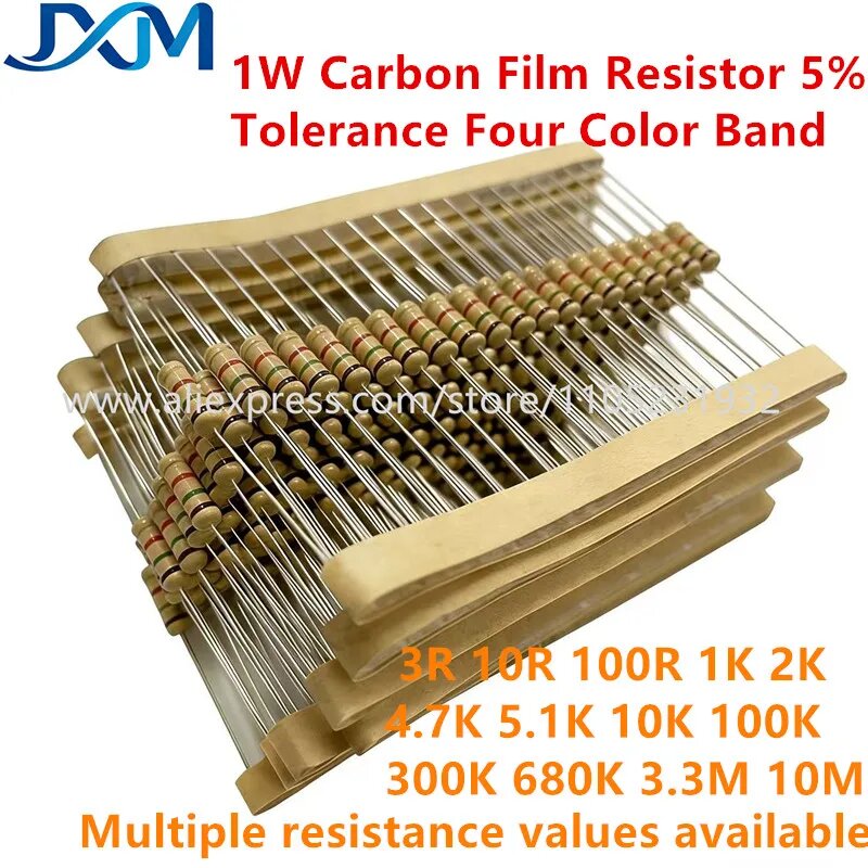 Углеродные резисторы 1W 6.2K 100PCS