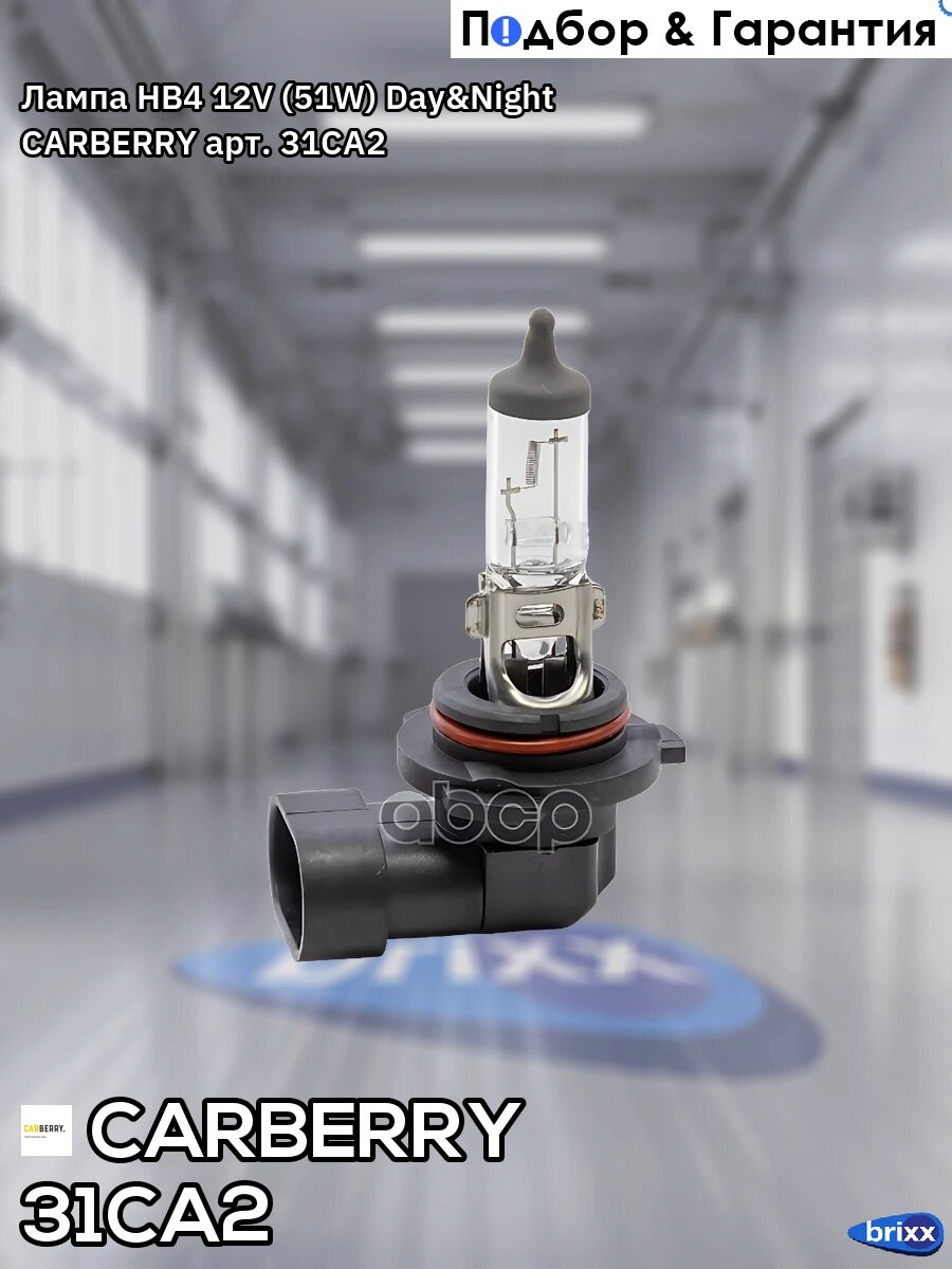 Лампа HB4 12V (51W) Day&Night CARBERRY арт. 31CA2