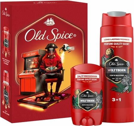 Набор уходовой косметики Old Spice Wolfthorn Gamer для мужчин, подарочный