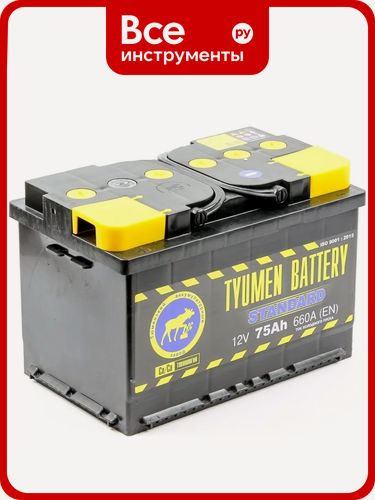 Изображение товара Аккумуляторная батарея TYUMEN BATTERY Тюмень 6ст с кальциевой технологией, прямой полярностью, толстым конусным типом