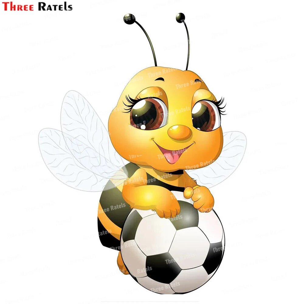 Threeratels L13 красивая милая пчела вектор различные размеры Желтый, L10-B, 20cm(7.87inch), X2pcs