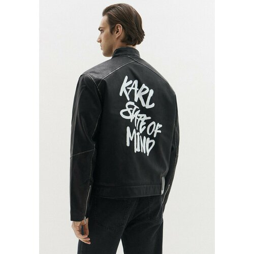 фото Куртка karl lagerfeld jeans, размер l, черный