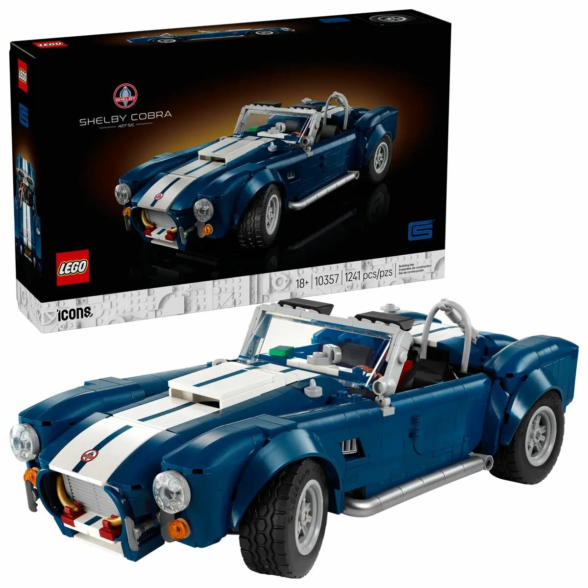Конструктор LEGO Icons 10357 Shelby Cobra 427 S/C
