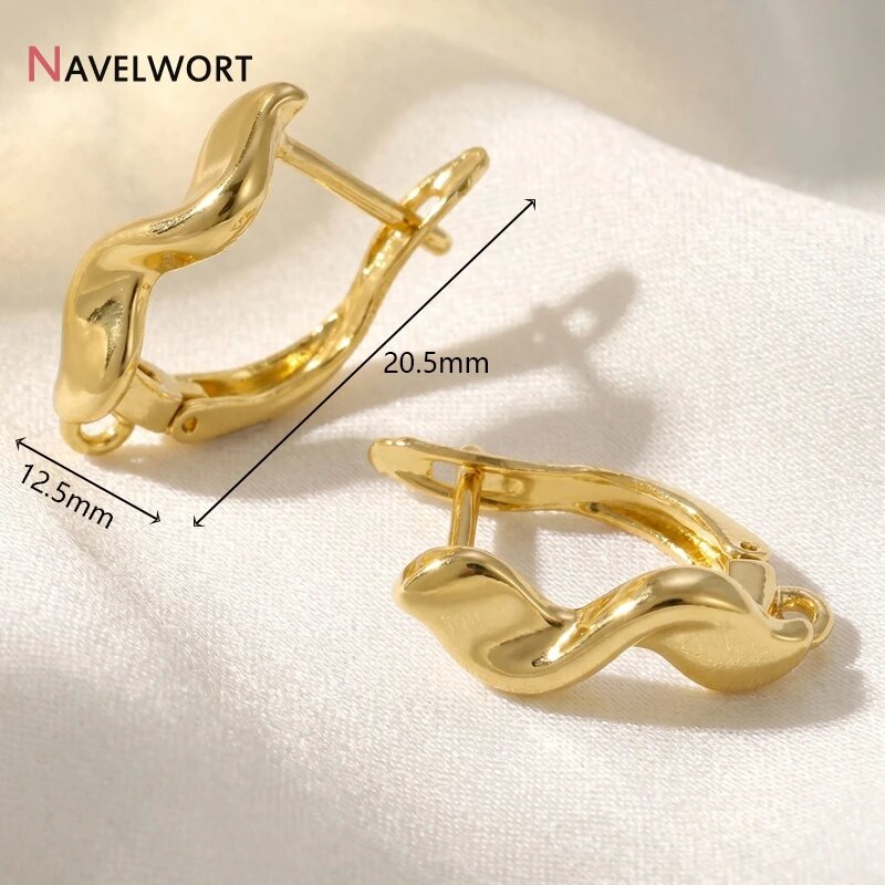 Крючки для сережек NAVELWORT, 18K gold plated