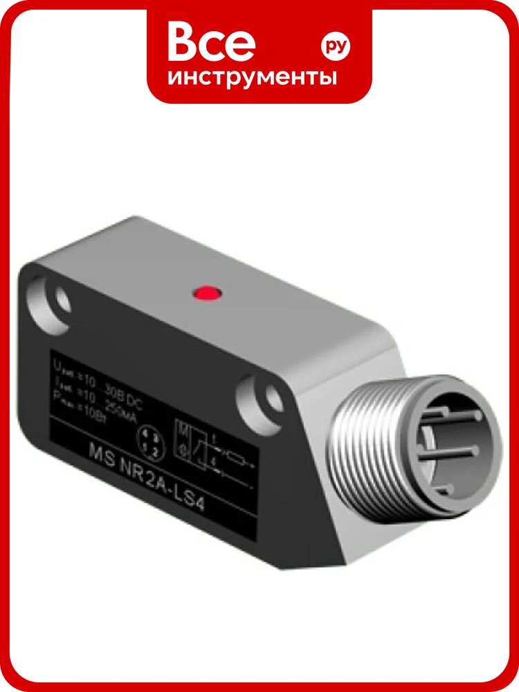 Магниточувств. датчик теко MS NR2CA6-11-LS4 Герконовый, Cух контакт NO, Д16Т,2 pin,10.30 В, IP66, Разъем, 00-00026650