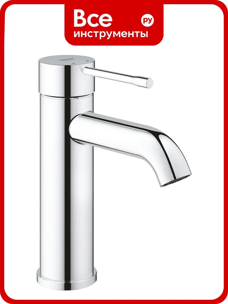 Смеситель для раковины GROHE Essence без донного клапана, S-Size, хром 24172001