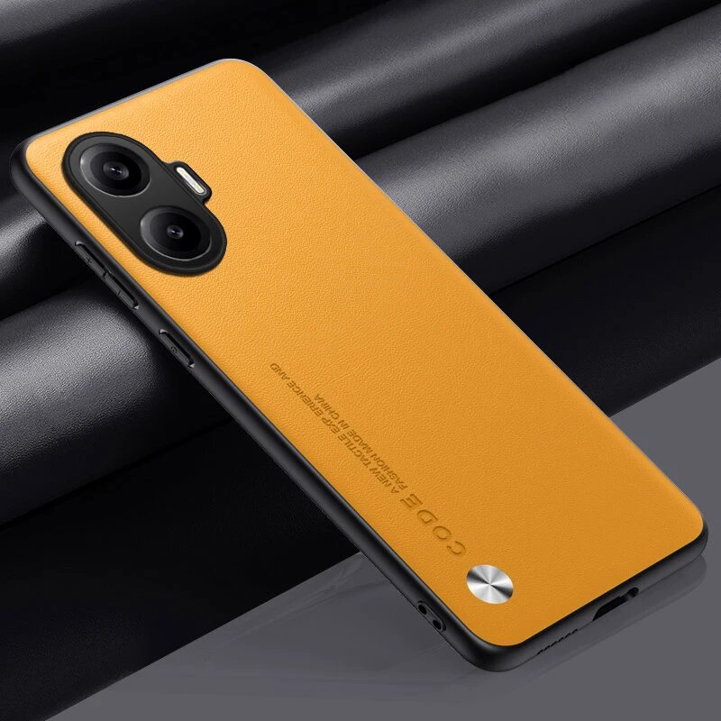 Желтый чехол для Xiaomi Poco M6 Pro 4G