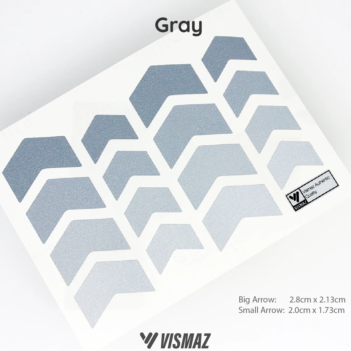 Светоотражающие наклейки Vismaz Gray для велосипеда