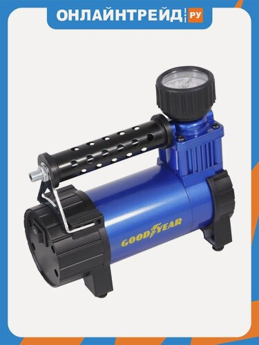 Изображение товара Автомобильный компрессор Goodyear GY-35L CASE, 35л/мин, съемный резиновый шланг, в кейсе