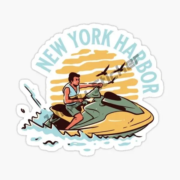 Наклейка на гидроцикл New York Harbor Jet Ski 10