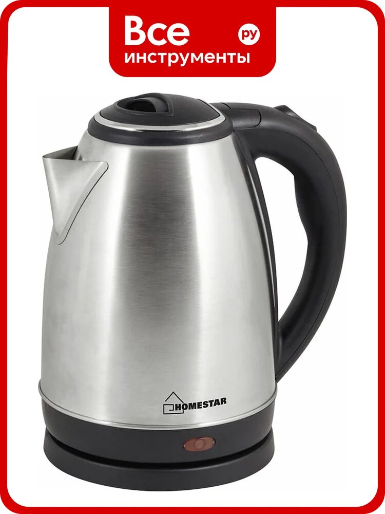 Чайник Homestar HS-1010 стальной, управление, защита от включения без воды, вращение на подставке