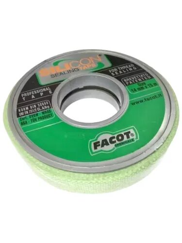 Фум-лента для воды силиконовая 14 мм х15 м Silicon Sealing Tape Facot