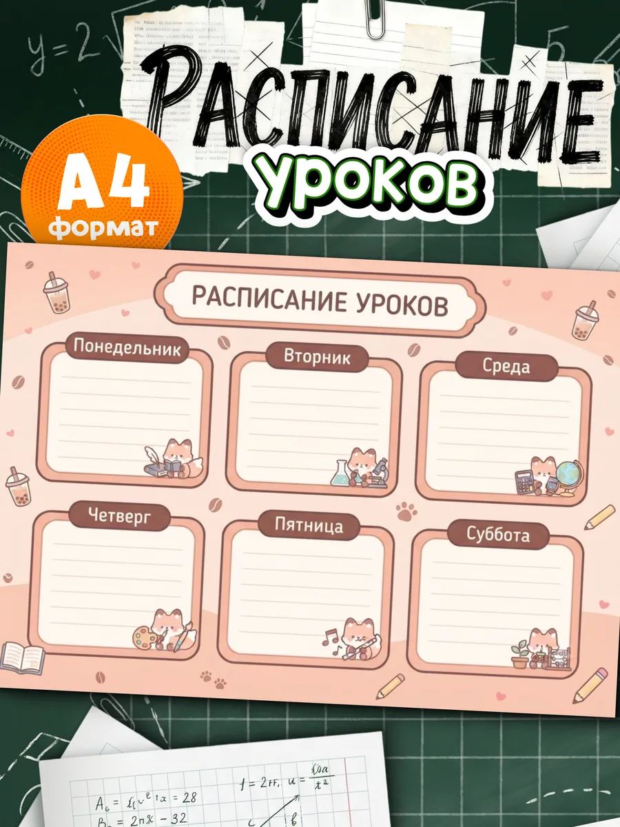Расписание уроков Лисички