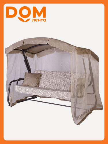 Изображение товара Садовые качели "Ренессанс" Удачная мебель, 3-х местные, бежевые, нагрузка до 250кг