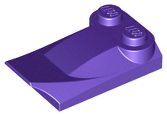 Деталь Lego 47456 Slope, Curved 3 x 2 x 2/3 with 2 Studs, Wing End
