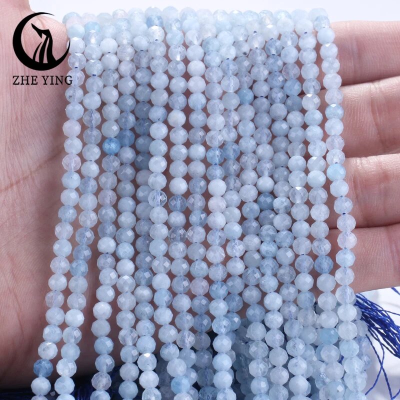 Бусины Zhe Ying апатит 2 3 4 мм 3-3.5mm(115pcs), 20Aquamarine L.1