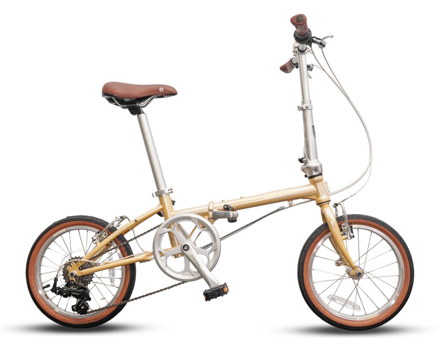Складной велосипед Dahon Boardwalk D7 16, год 2025, цвет Желтый