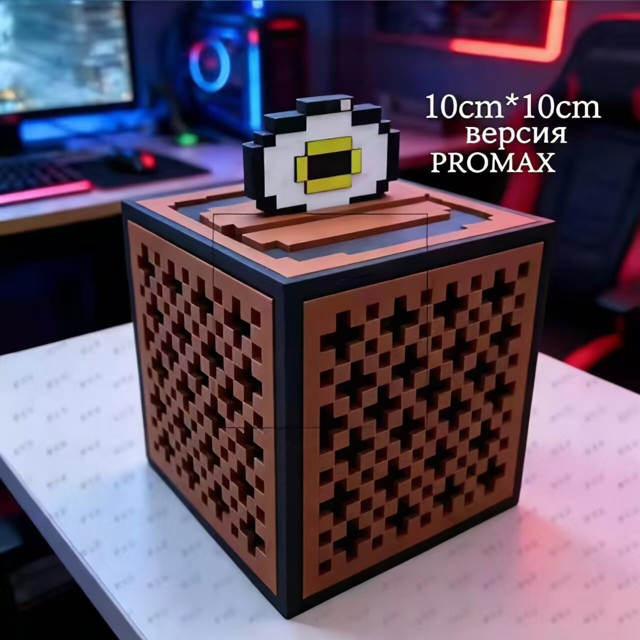 Колонка-магнитофон Minecraft с NFC-распознаванием песен, Bluetooth, аккумуляторная, с музыкой C418
