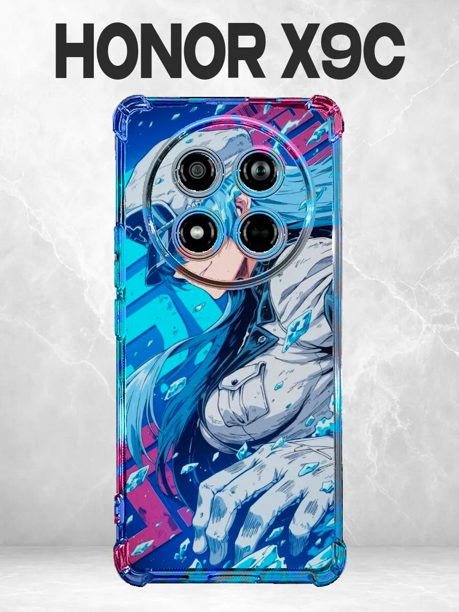 Чехол на Honor X9C аниме синий Убийца Акаме