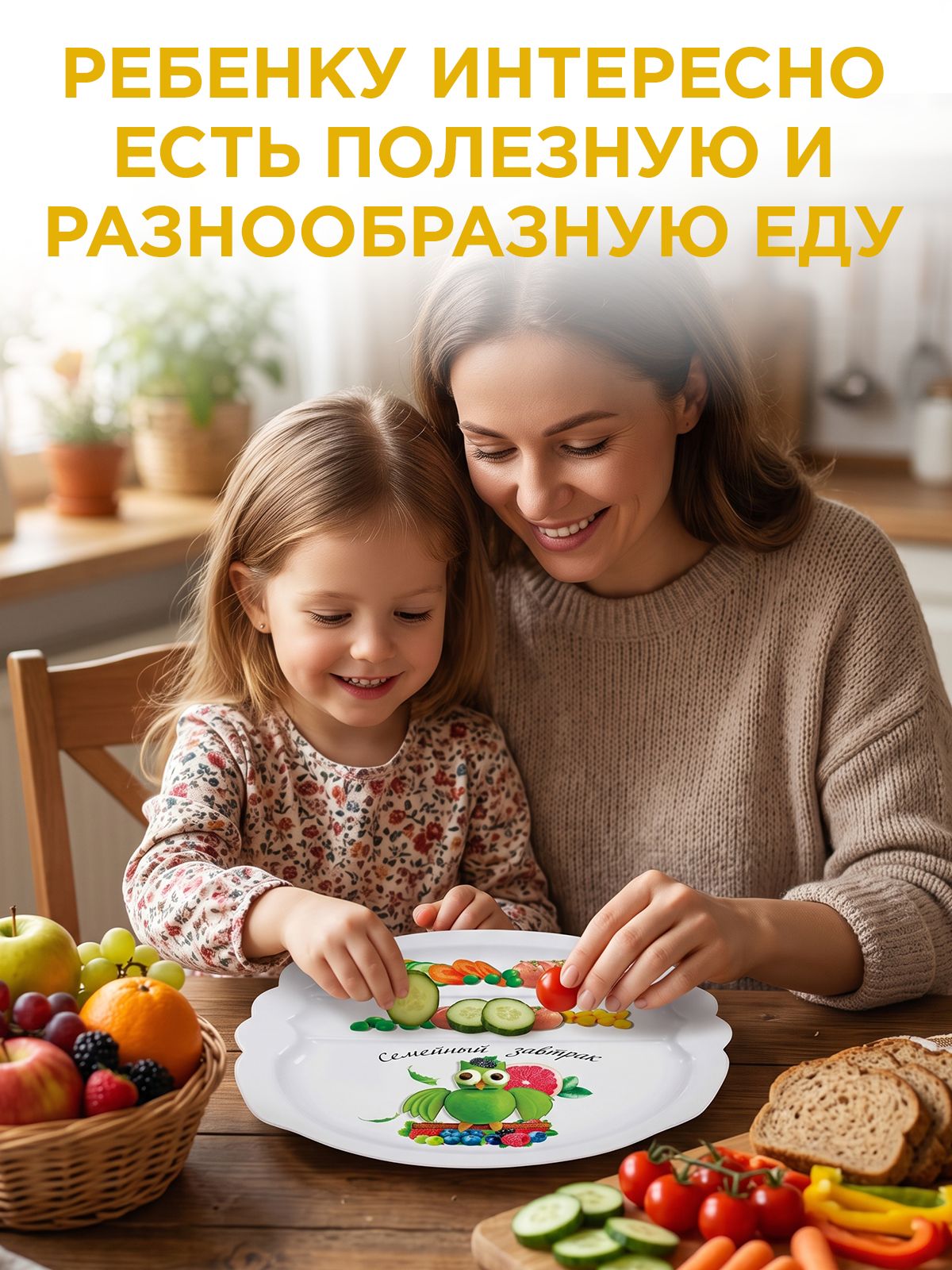Тарелка секционная для завтрака — фото 1