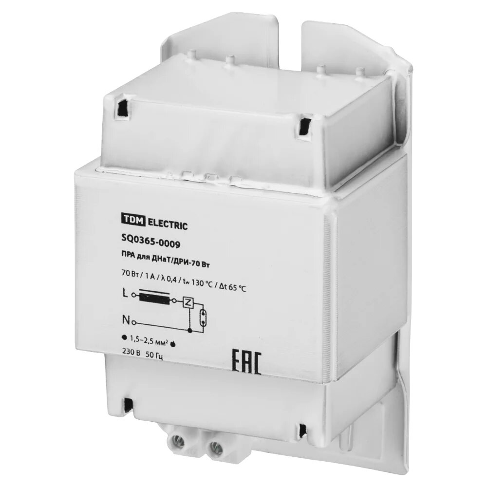 TDM ELECTRIC ПРА для ДНаТ/ДРИ-70 Вт встраиваемый SQ0365-0009