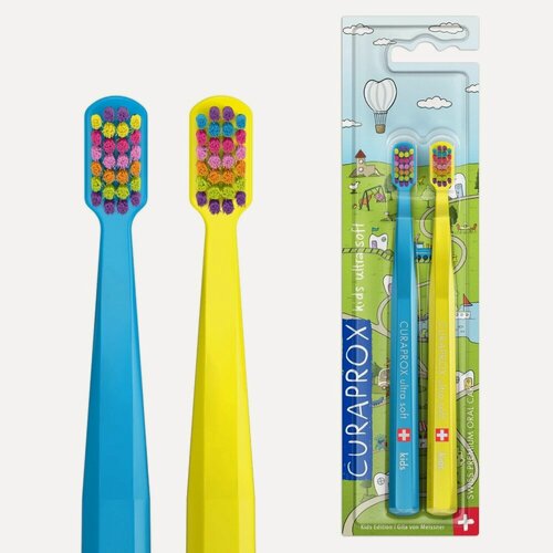 Изображение товара Набор зубных щёток CURAPROX 5500 Kids DUO Special Edition 2025, 2 шт, мягкие