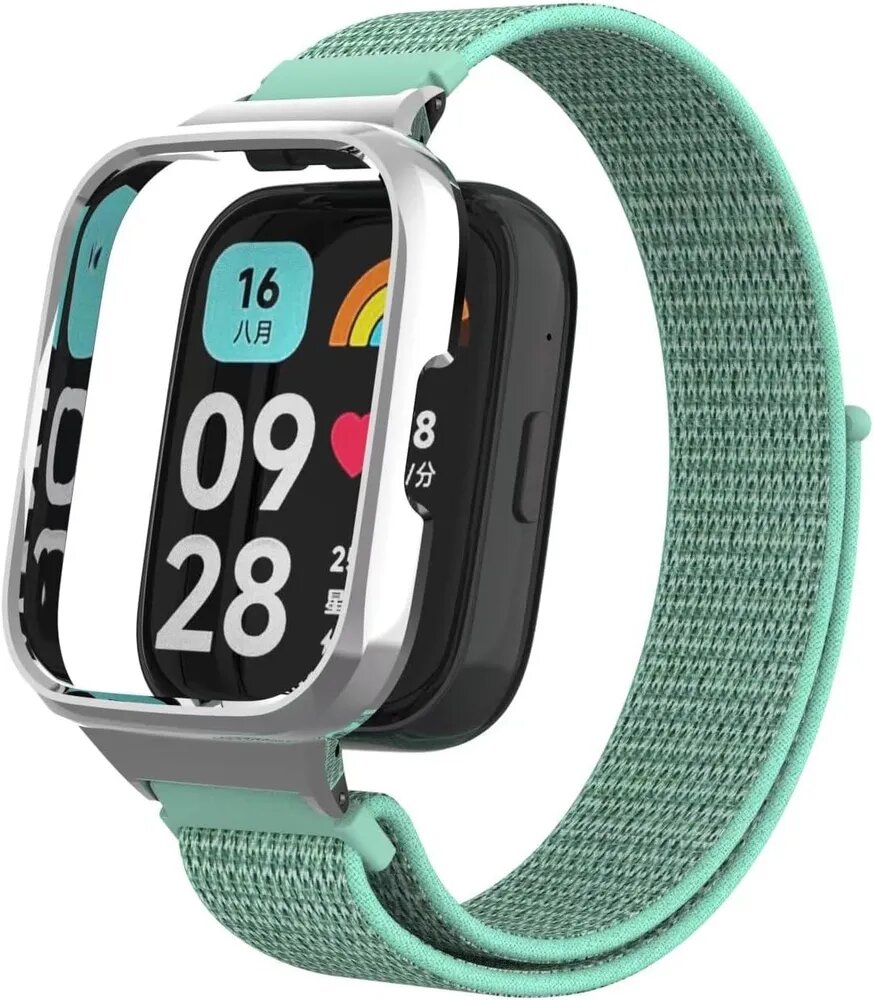 Металлический чехол нейлоновый ремешок для Redmi Watch 3 Active M2235W1 BHR7266GL