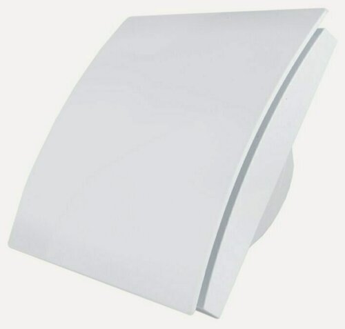 Изображение товара Вытяжной бесшумный вентилятор для ванной Mmotors ММР 100 пластик белый, 16 Вт, тонкий