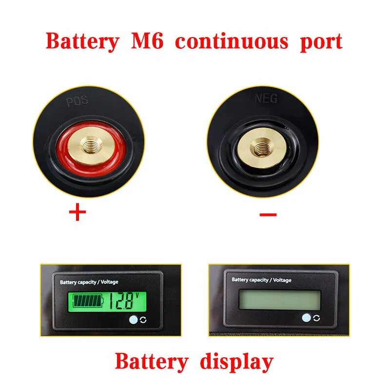 Anliville Внешний аккумулятор, 120000 мАч, черный, 12V Battery Pack