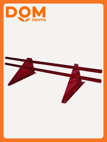 Изображение товара Снегозадержатель Таврос, трубчатый, красный, для металлочерепицы и профнастила, 300 см