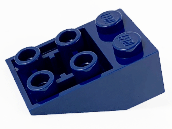 Деталь Lego 3747b Slope, Inverted 33 3 x 2 with Flat Bottom Pin and Connections between Studs